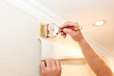 Pose de papier peint à Mansan — revêtements muraux et toiles de verre